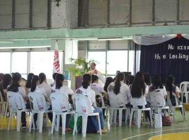 Nursing Faculty Members and their Coordinatoor Ms. Aleli R. Cheng RN MAN gave a special dance number