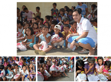Mr. Rollie Luy, Guidance Officer of MMC- CAST heads the psycho-social activity for 200 children
